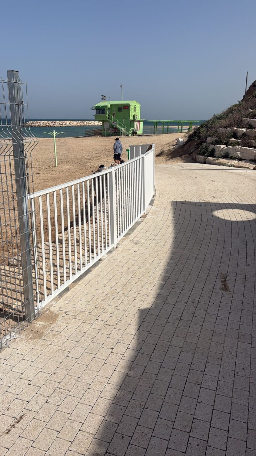 עבודות לשיקום החוף. צילום: עיריית אשקלון