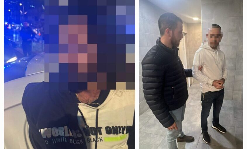 מעצר החשודים. צילום: דוברות המשטרה