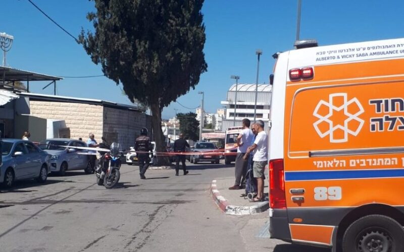 זירת התאונה ברחוב הכרם. צילום: איחוד הצלה