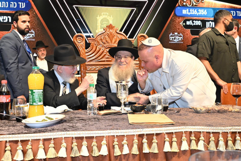 רה"ע תומר גלאם והרב יצחק ברדא. צילום: חיים ביתן