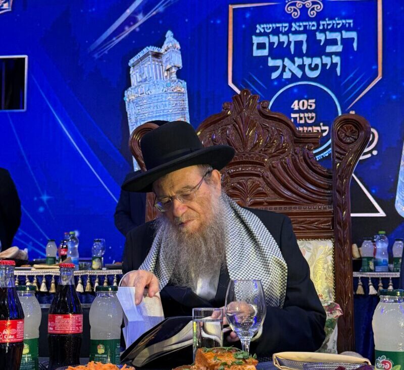 הרה"ג יצחק ברדא בהילולא של ר' חיים ויטאל. צילום: אבי ביתן