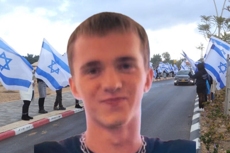 סמ"ר מיכאל טיוקין ז"ל. צילום רקע: אלדד עובדיה