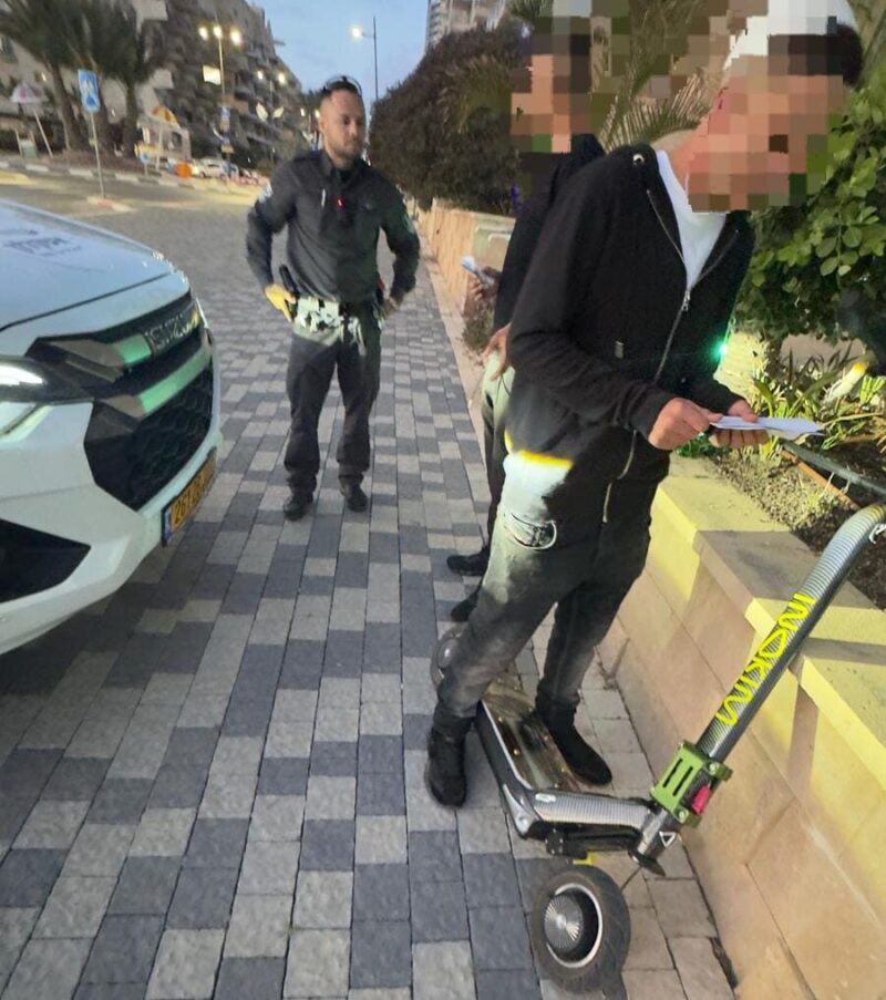 אכיפה נגד קורקינטים. צילום: דוברות המשטרה