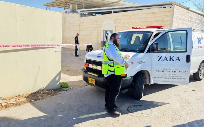 זירת האירוע ברחוב הכרם. צילום: זק"א