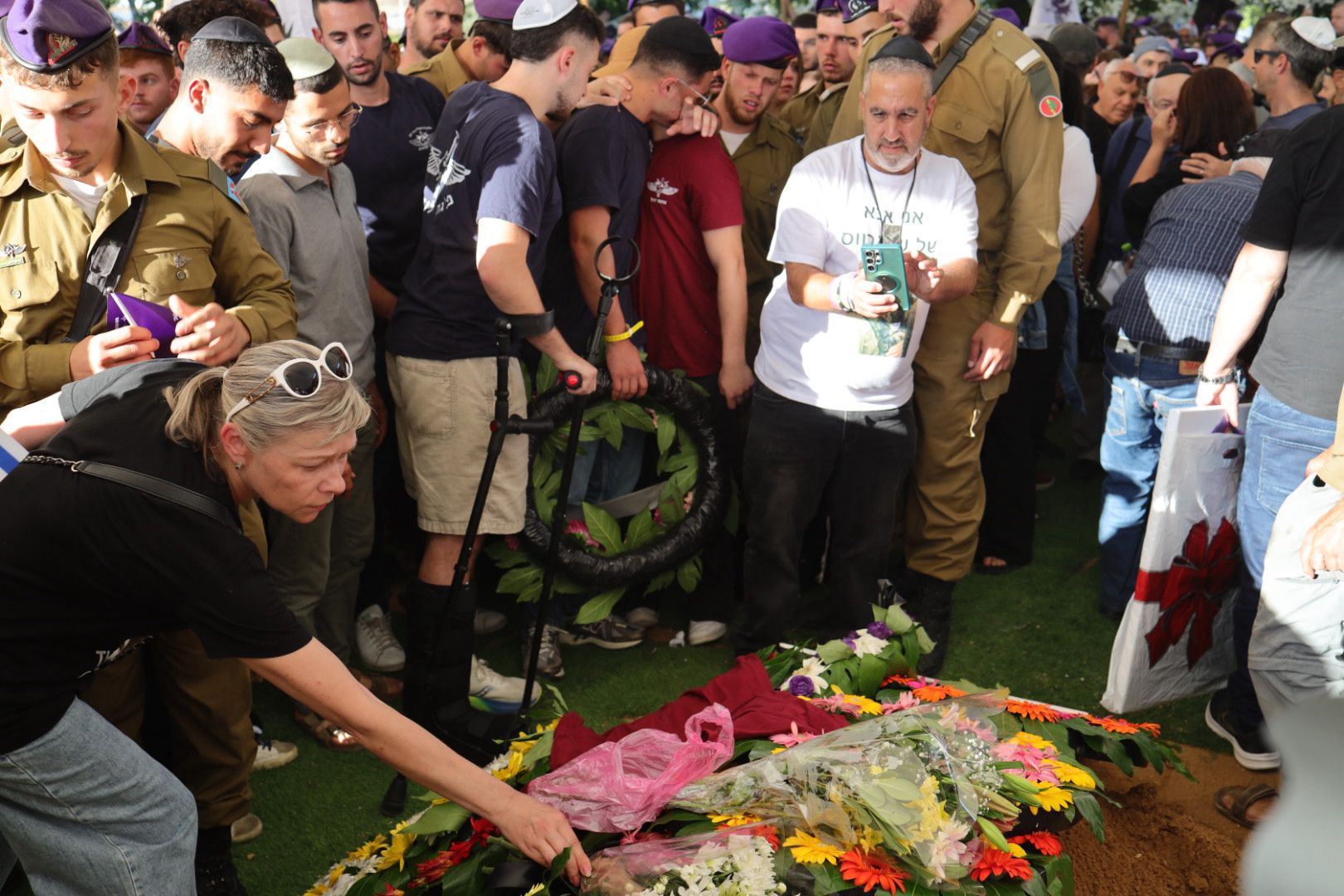 הלווית הלוחם מיכאל טיוקין. צילום: אלדד עובדיה, דוברות עיריית אשקלון