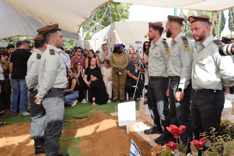 הלוויתו של סרן דוד חזות ז"ל. צילום: אלדד עובדיה