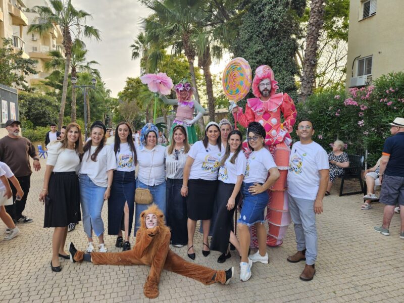 פעילות ברחוב האריה. צילום: צוות בית ספר נוף ים