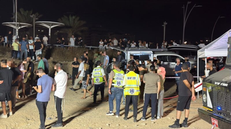חיפושים בלילה אחר יובל כוגן. צילום: זק"א