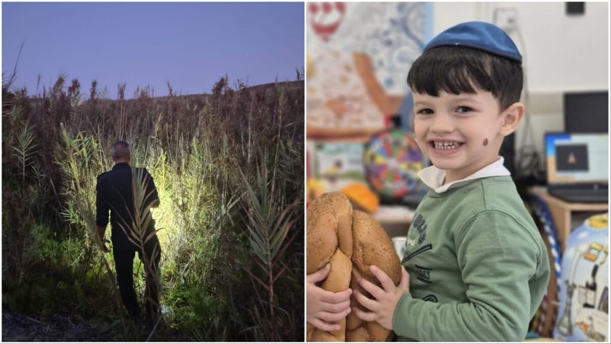 החיפושים אחר יובל כוגן. צילום: דוברות המשטרה