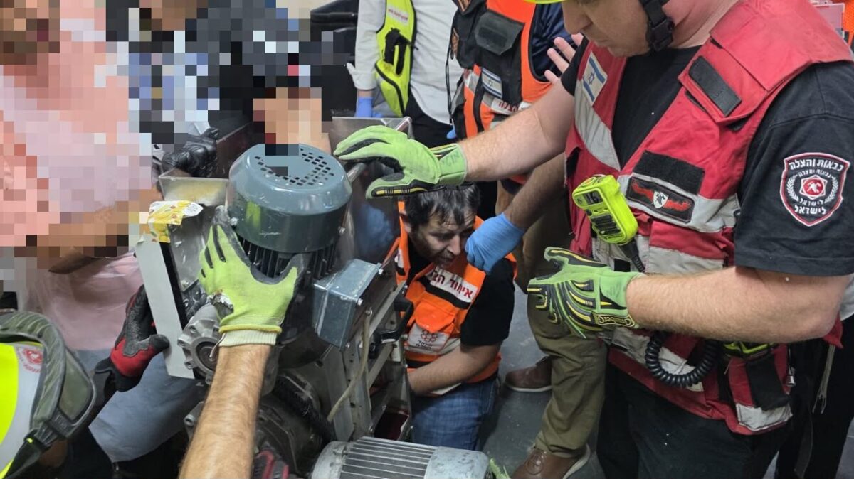 זירת תאונת העבודה באשקלון. צילום: כב"ה