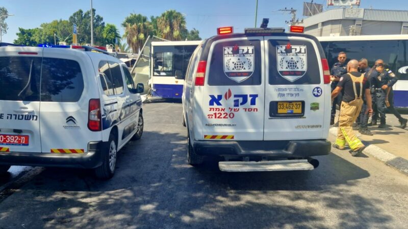 זירת התאונה ברחוב רמז. צילום: זק"א