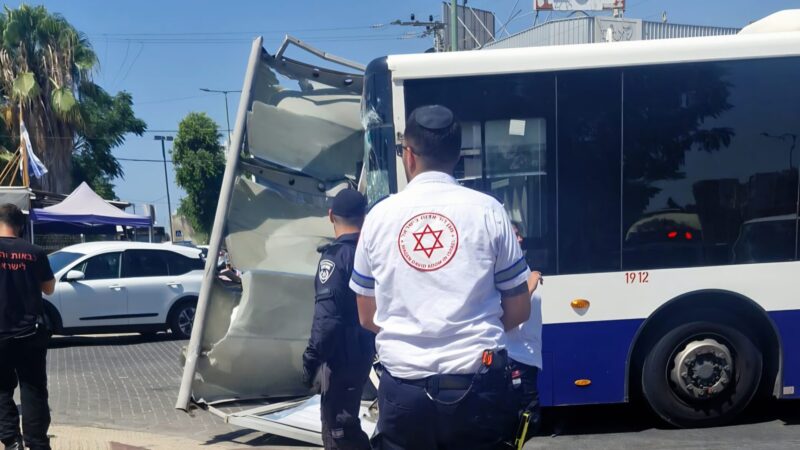 זירת התאונה ברחוב רמז. צילום: זק"א