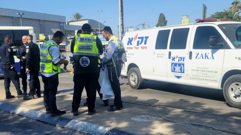 זירת התאונה ברחוב רמז. צילום: זק"א
