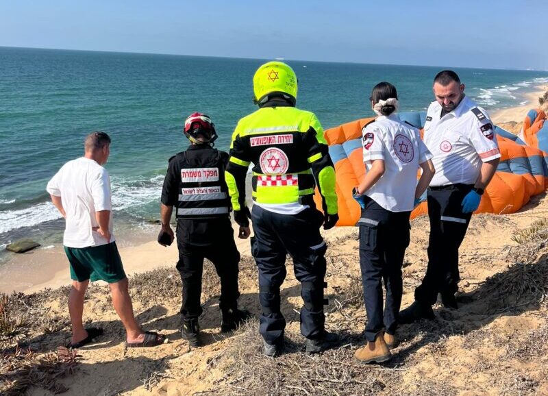 זירת ההתרסקות. צילום: מד"א