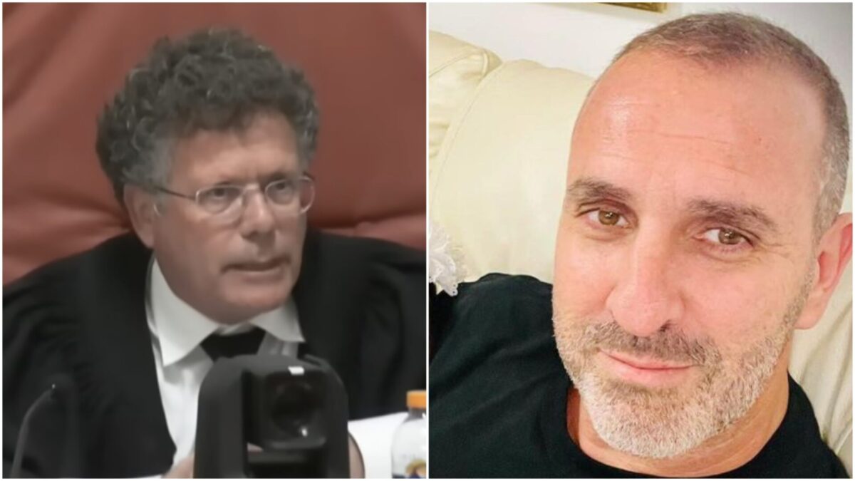 עדי אוחנה ז"ל, השופט יצחק עמית. צילום: הרשות השופטת