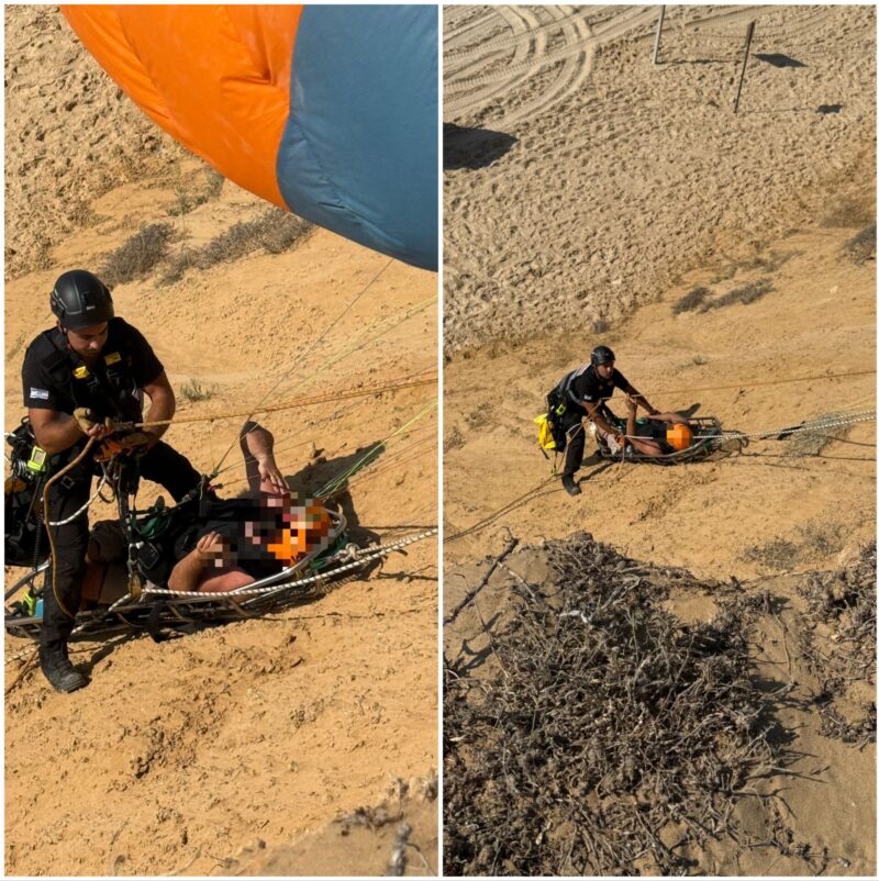 הצנחן שהתרסק. צילום: כב"ה