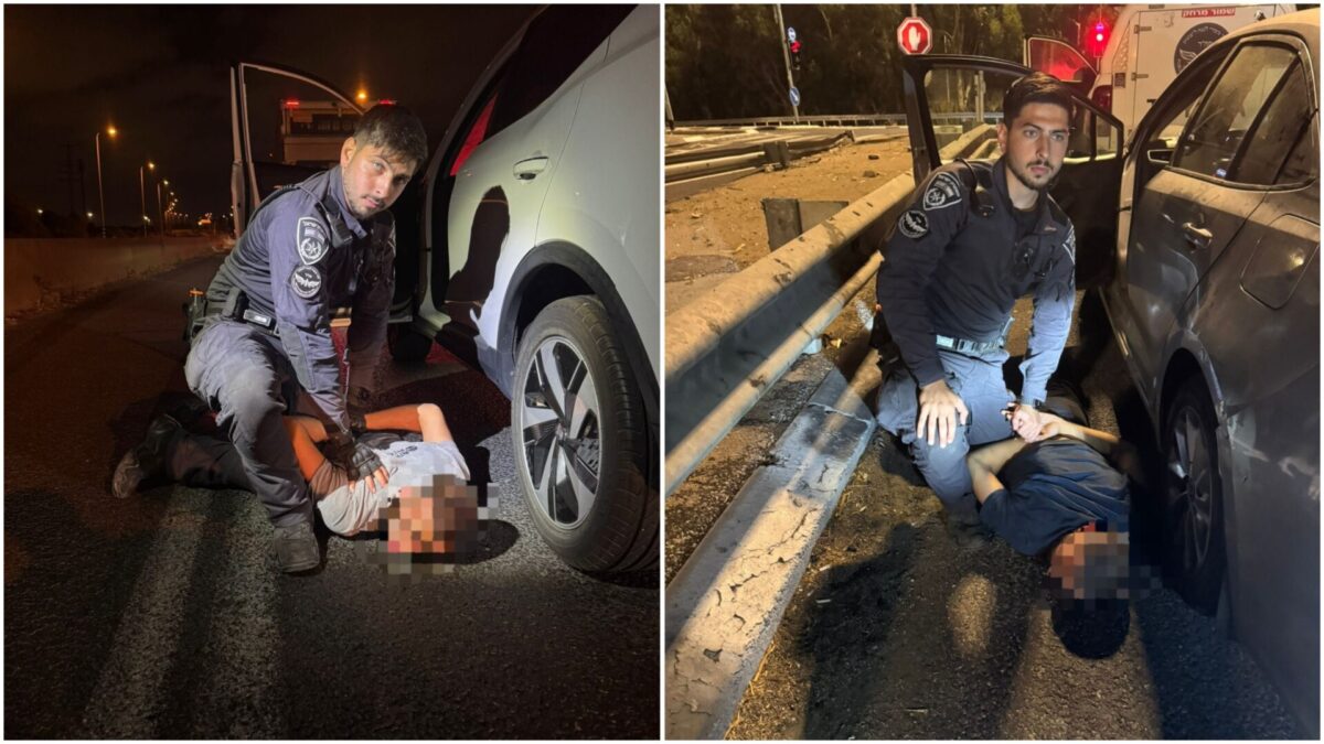 לכידת גנבי הרכב. צילום: דוברות המשטרה