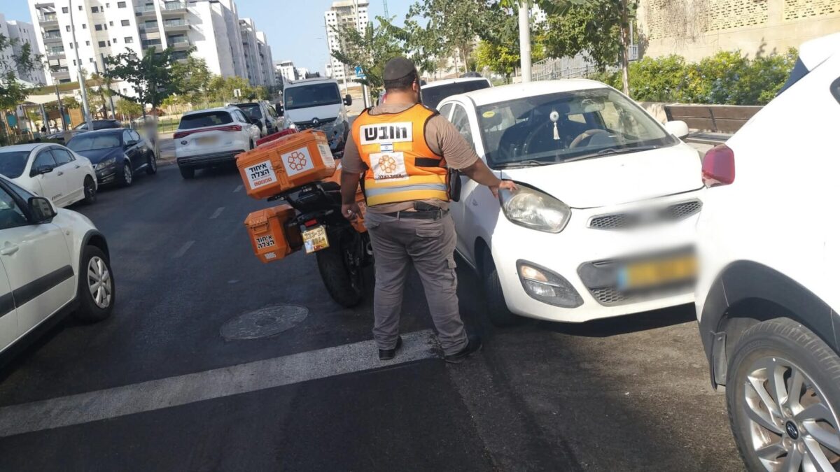 זירת התאונה ברחוב ארגמן. צילום: איחוד הצלה