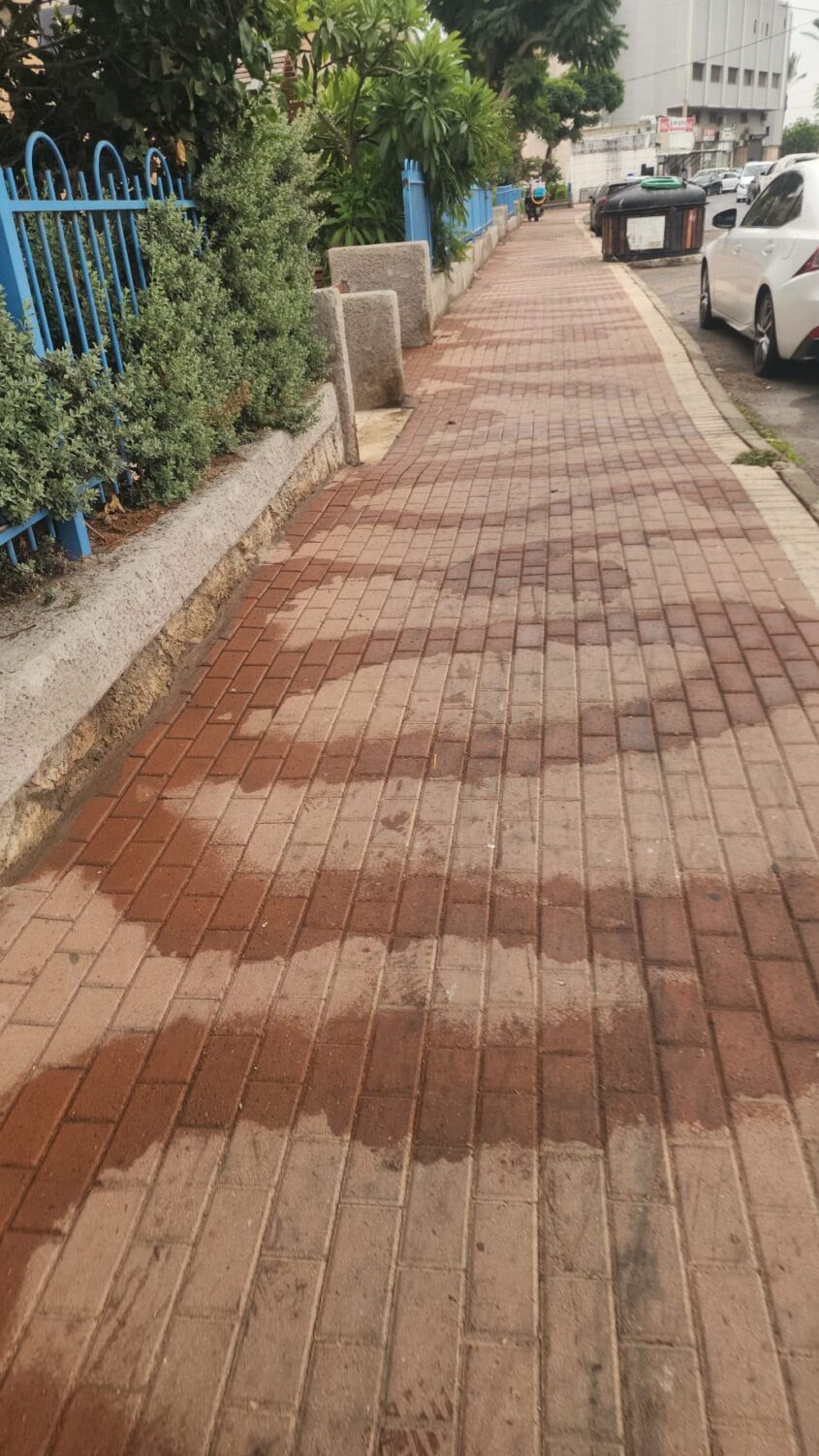 ניקיון הרחובות אחרי הבחירות