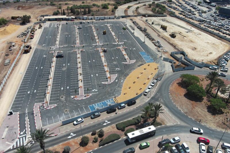 חניון הרכבת החדש. צילום: רכבת ישראל