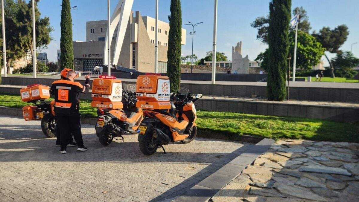 זירת האירוע ברחוב הגבורה. צילום: איחוד הצלה