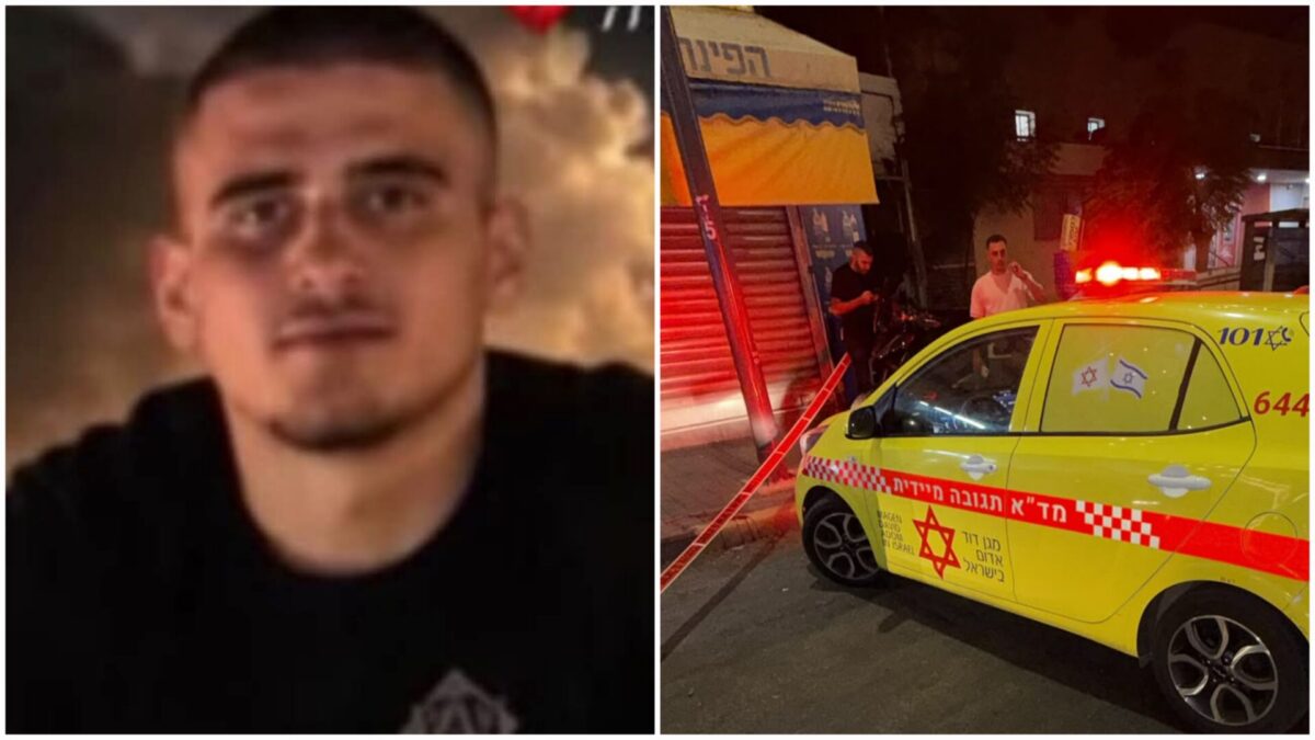אור דוד שהרבני ז"ל וזירת הרצח. צילום: מד"א
